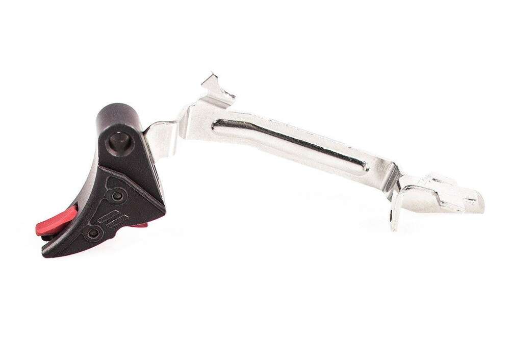 Parts ZEV Technologies Ready Series ZEV PRO CURVED FACE TRIGGER BAR KIT SMALL BLK/RED • Model: Ready Series